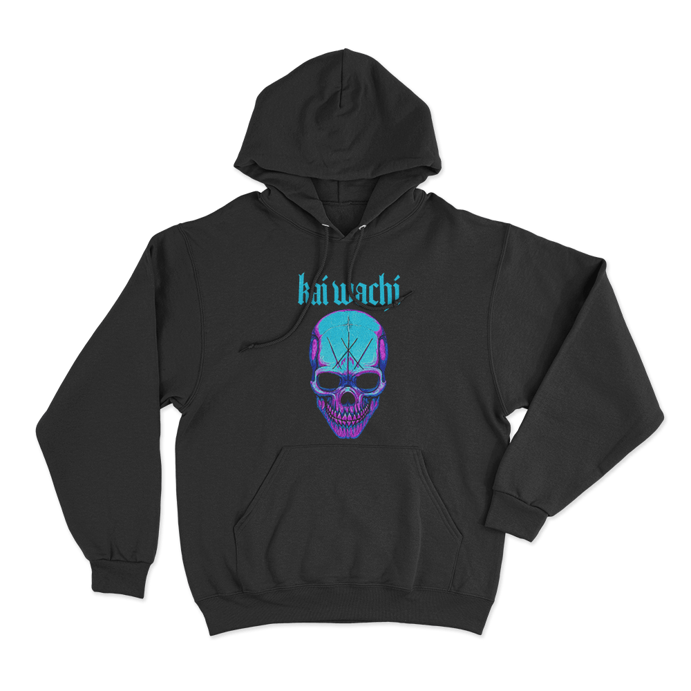 Kai Wachi Neon Skull Unisex Hoodie Black Kai Wachi Neon Skull Unisex Hoodie Black