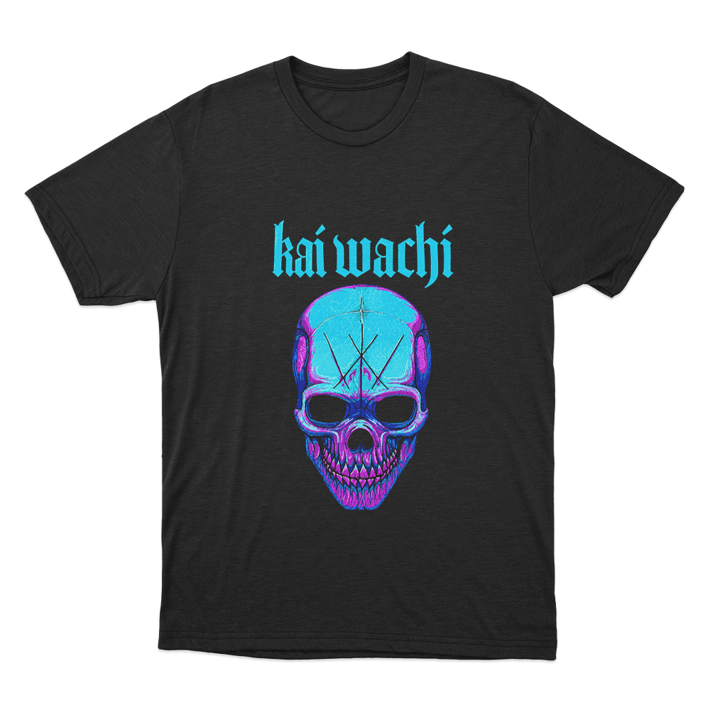Kai Wachi Neon Skull Unisex T Shirt Black Kai Wachi Neon Skull Unisex T Shirt Black