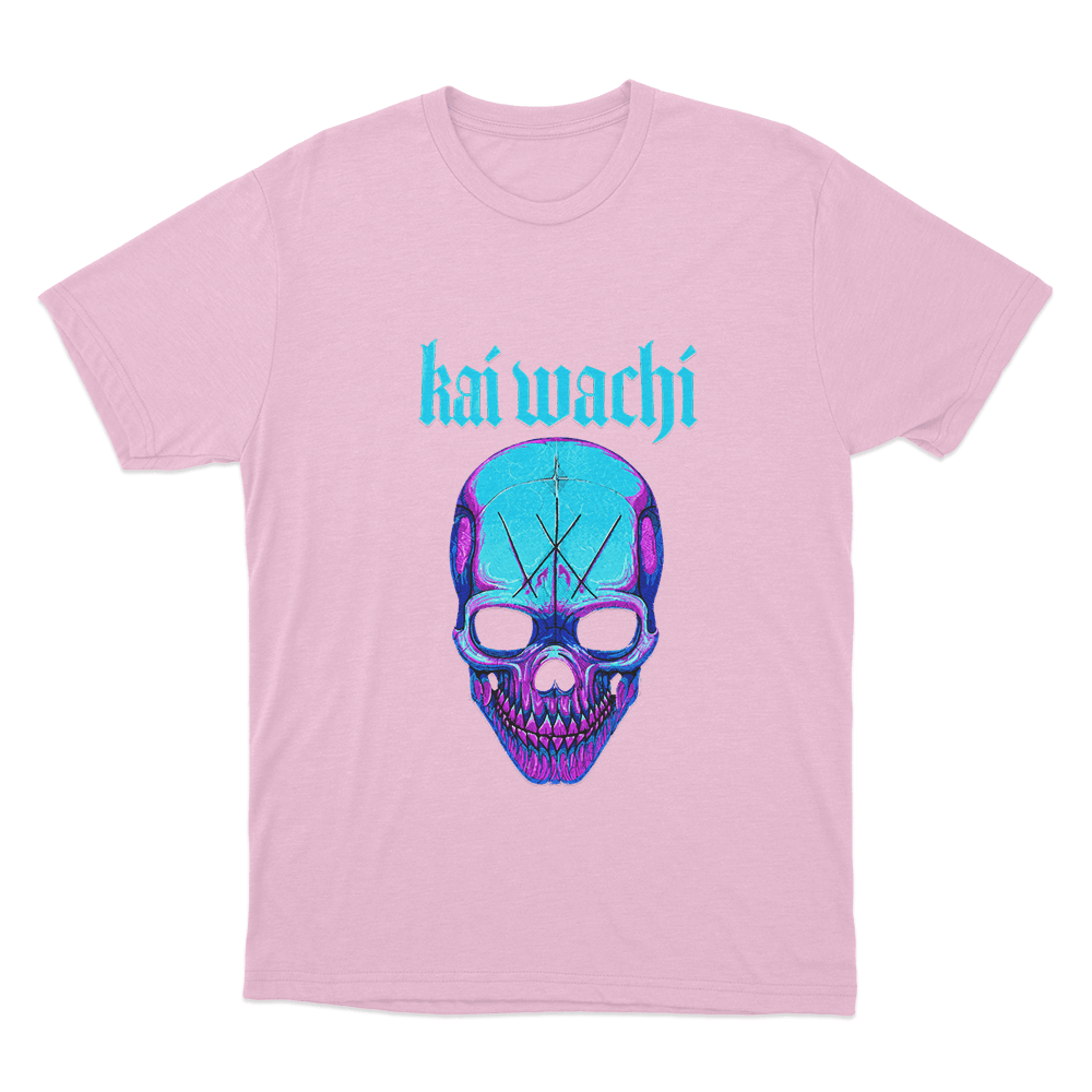 Kai Wachi Neon Skull Unisex T Shirt Pink Kai Wachi Neon Skull Unisex T Shirt Pink