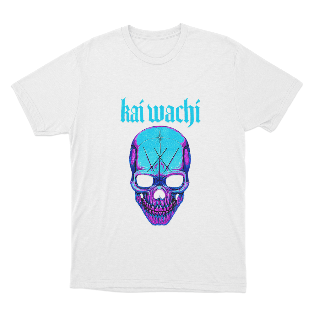 Kai Wachi Neon Skull Unisex T Shirt White Kai Wachi Neon Skull Unisex T Shirt White