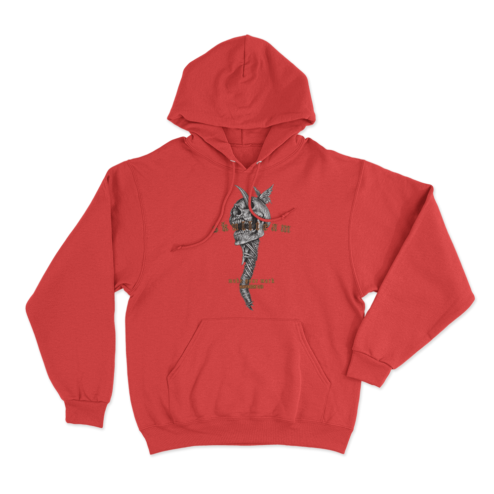 Kai Wachi Skull Team Unisex Hoodie Red Kai Wachi Skull Team Unisex Hoodie Red