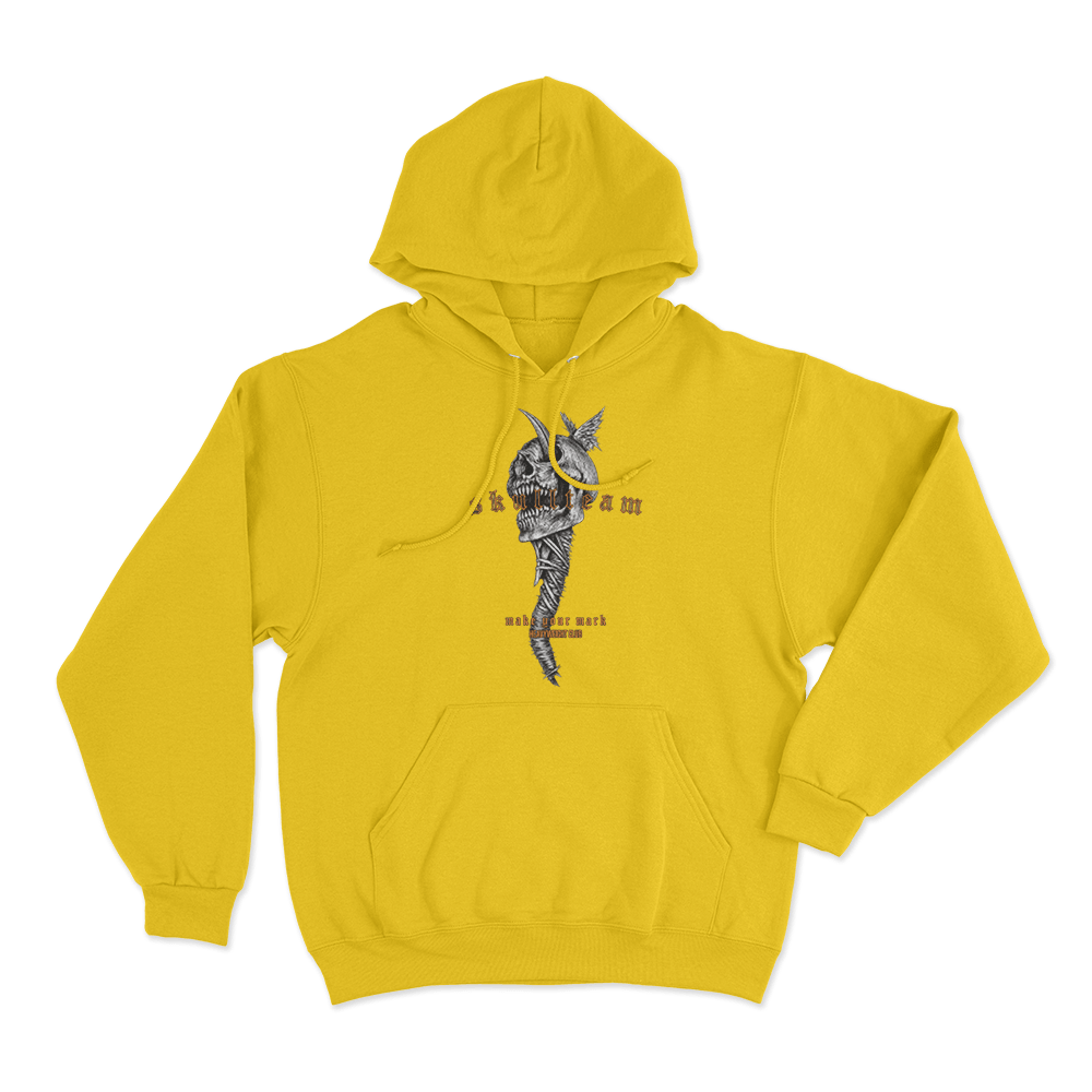 Kai Wachi Skull Team Unisex Hoodie Yellow Kai Wachi Skull Team Unisex Hoodie Yellow