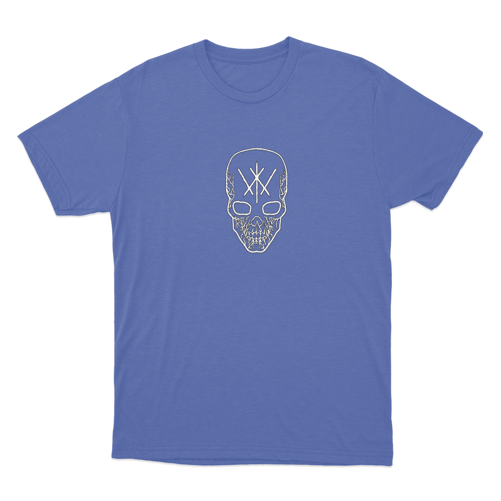 Kai Wachi Skull Unisex T Shirt Blue Kai Wachi Skull Unisex T Shirt Blue 1
