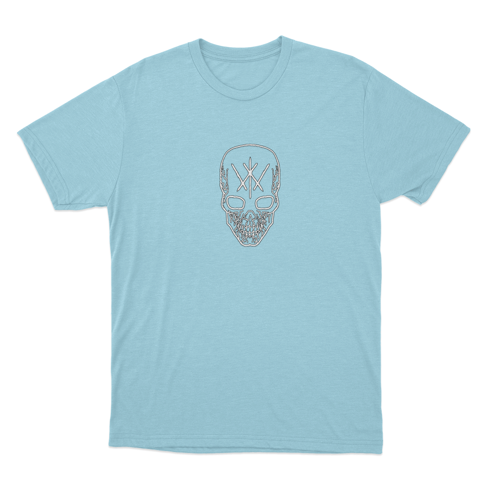Kai Wachi Skull Unisex T Shirt Sky Blue Kai Wachi Skull Unisex T Shirt Sky Blue 1