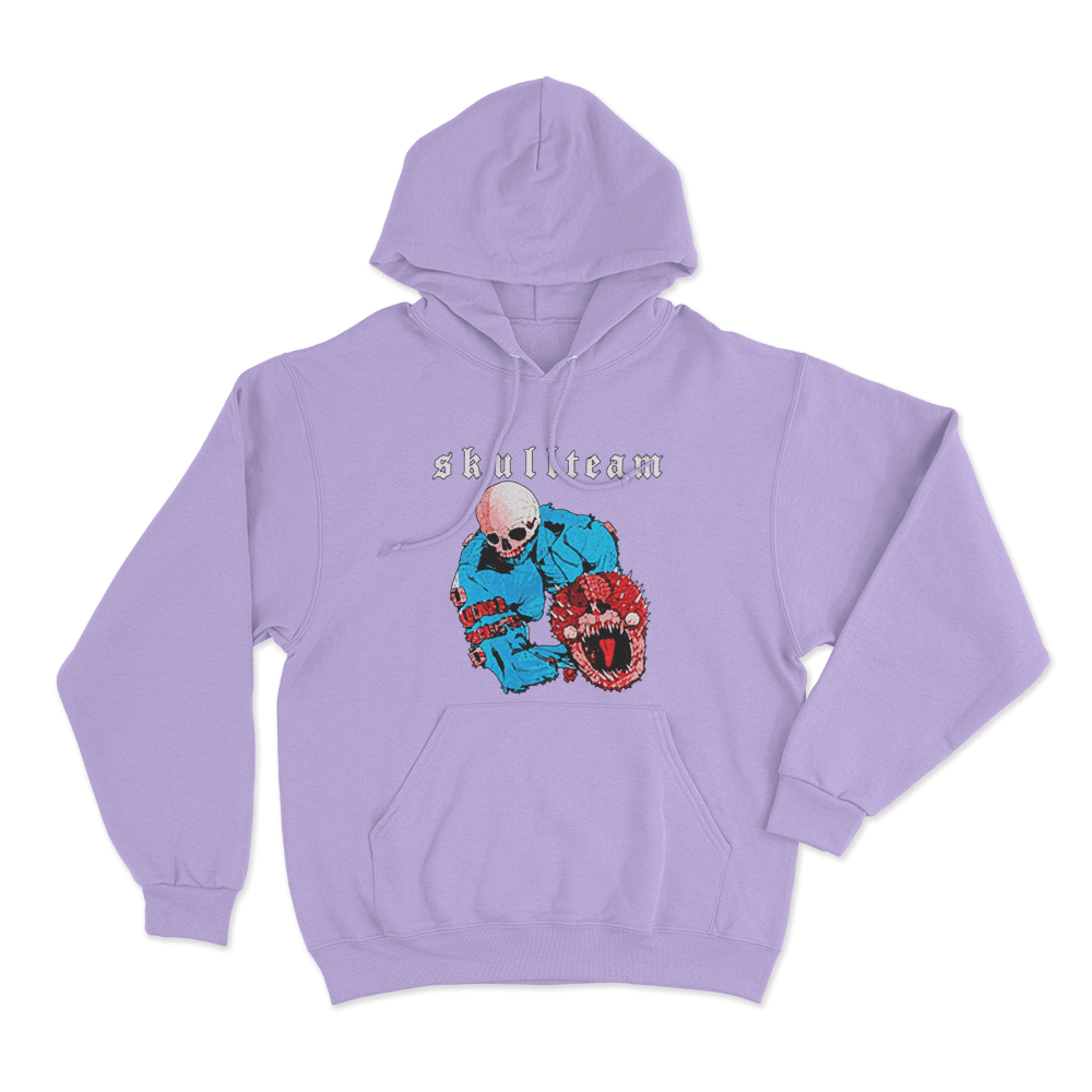 Skull Team Unisex Hoodie Purple Skull Team Unisex Hoodie Purple