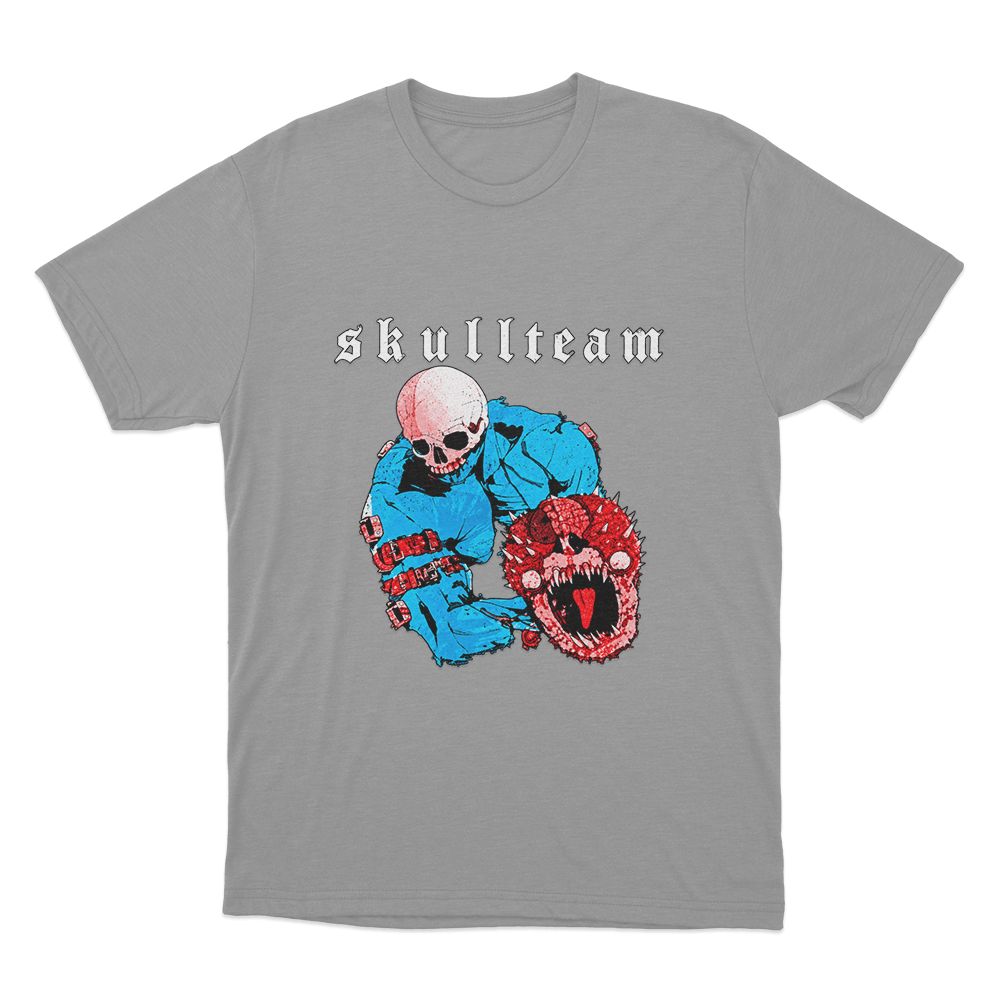 Skull Team Unisex T Shirt Grey Skull Team Unisex T Shirt Grey
