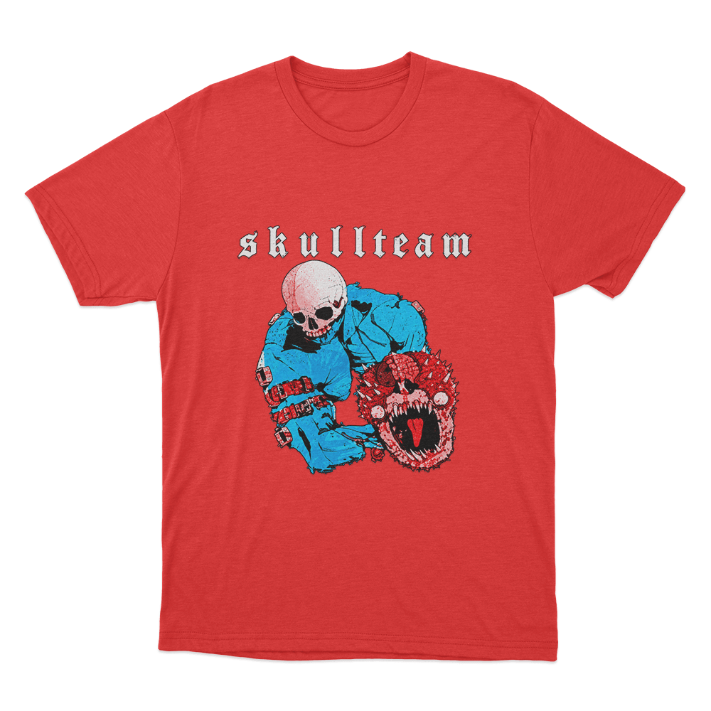 Skull Team Unisex T Shirt Red Skull Team Unisex T Shirt Red