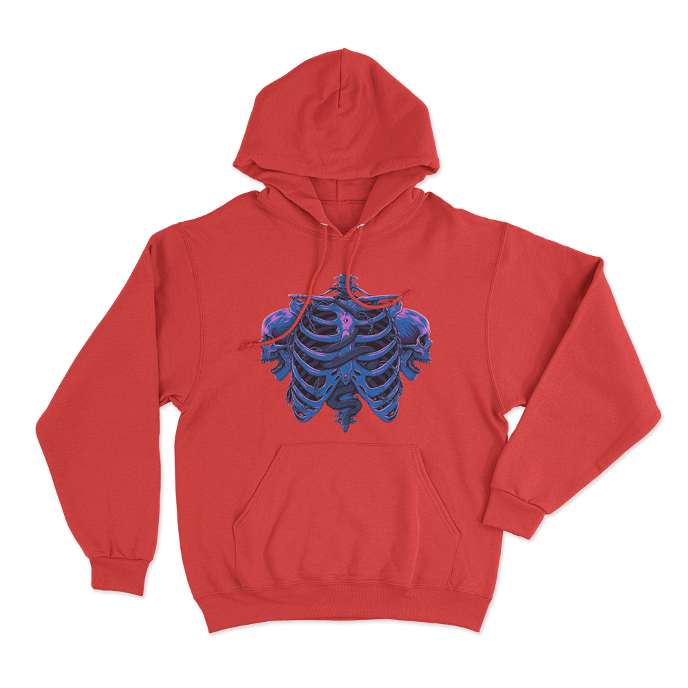 Uncaged Unisex Hoodie Red Uncaged Unisex Hoodie Red