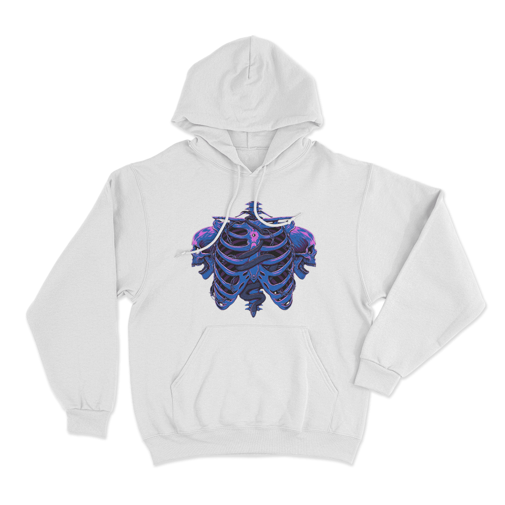 Uncaged Unisex Hoodie White Uncaged Unisex Hoodie White